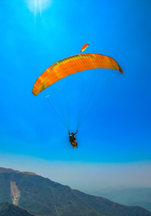 paragliding in Vagamon